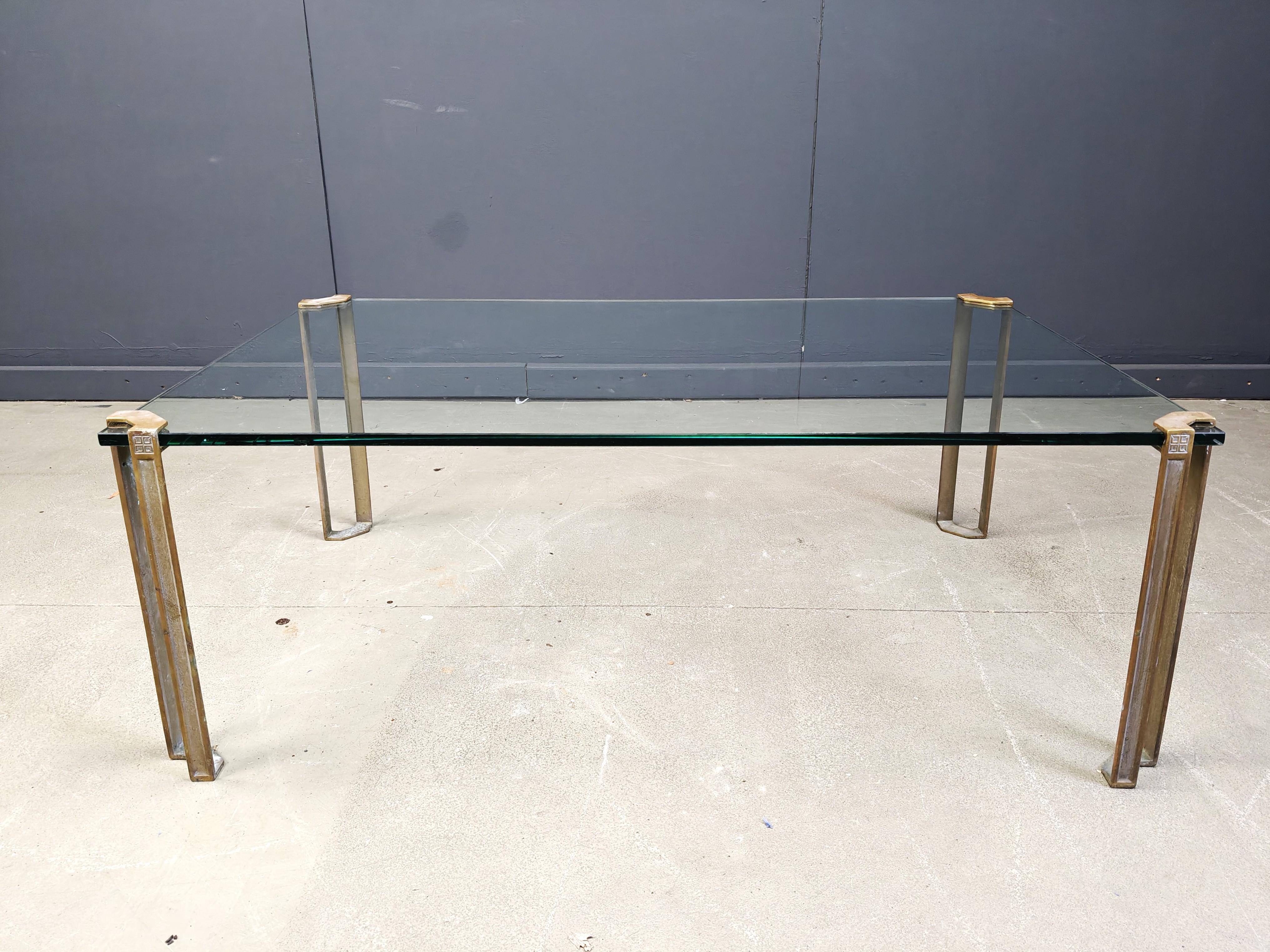 Peter Ghyczy T24 Pioneer Verre et laiton moulé rectangulaire Café en vente 4