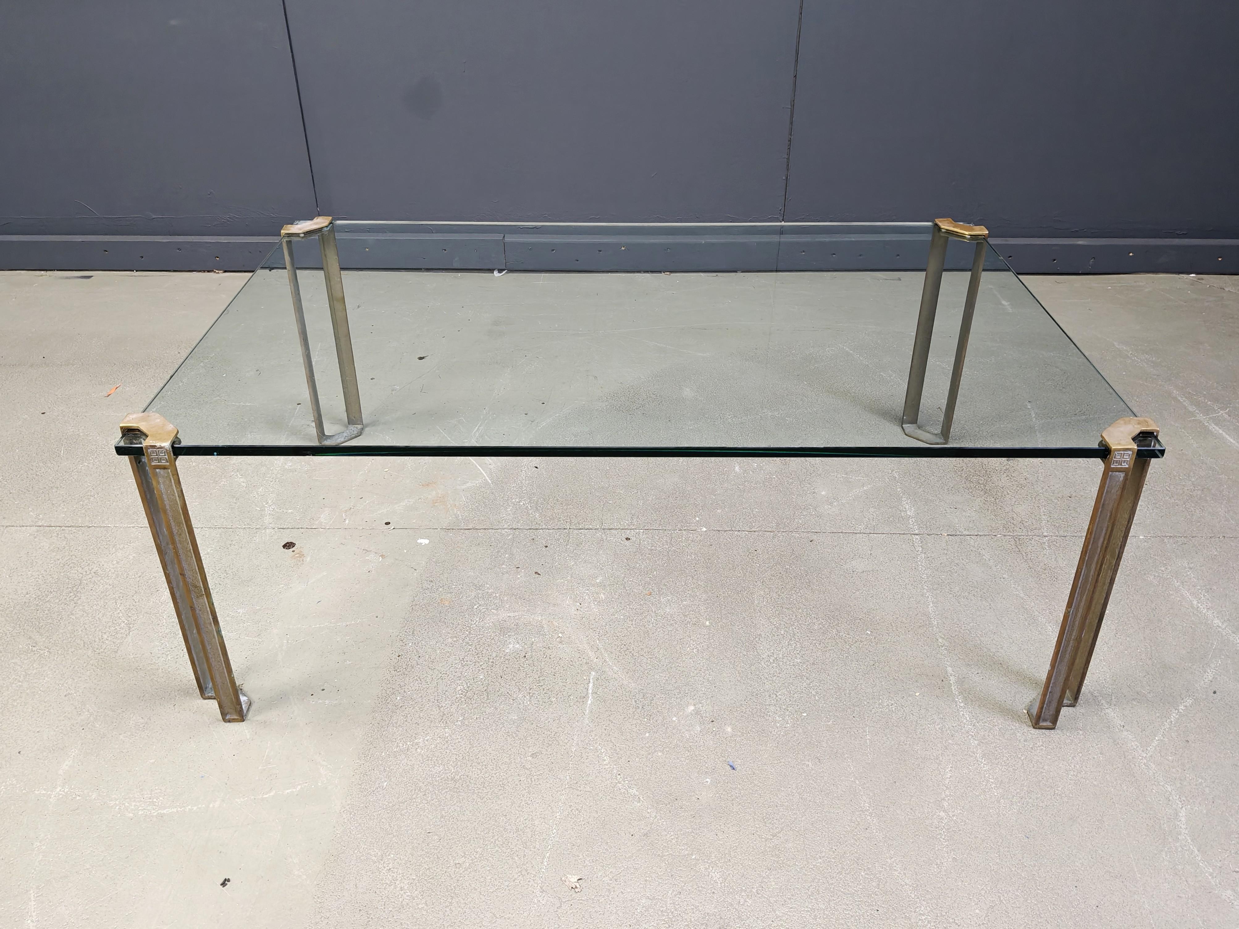 Peter Ghyczy T24 Pioneer Verre et laiton moulé rectangulaire Café en vente 5