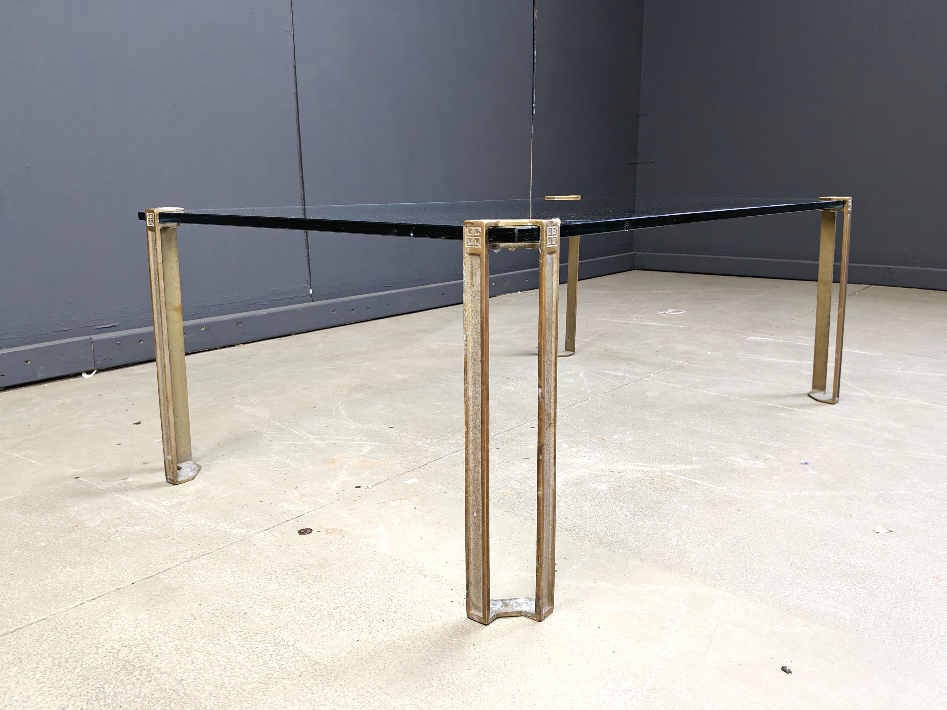 Peter Ghyczy T24 Pioneer Verre et laiton moulé rectangulaire Café État moyen - En vente à Leuven, Vlaams Gewest