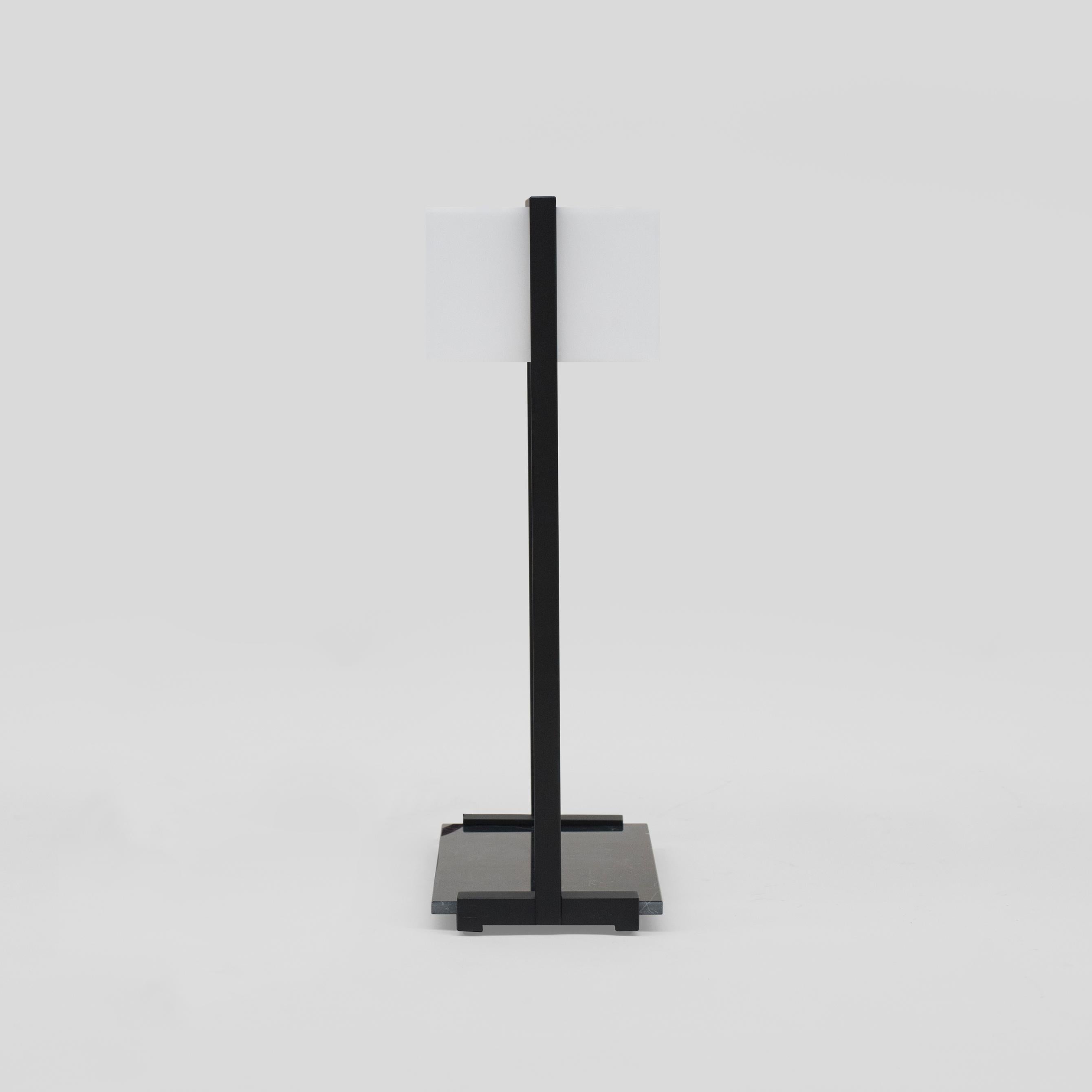 Modern Peter Ghyczy Table Lamp Urban Tom 'MW10' Charcoal / Black Marble