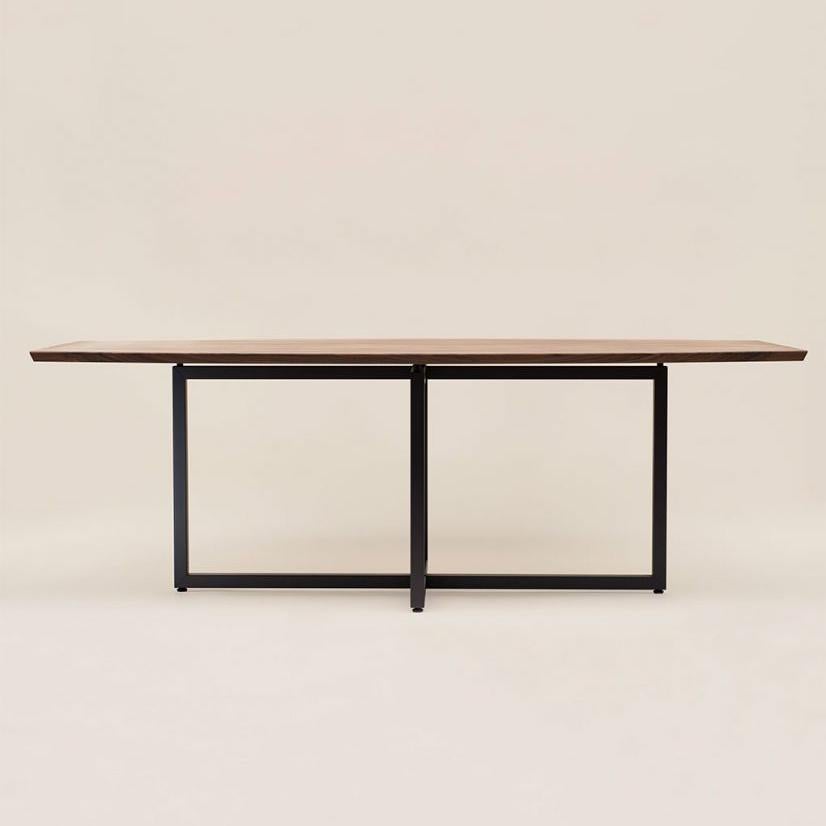Peter Ghyczy Table Pivot Liam ‘T48’ Ristretto / Walnut Nature In New Condition In Barcelona, Barcelona