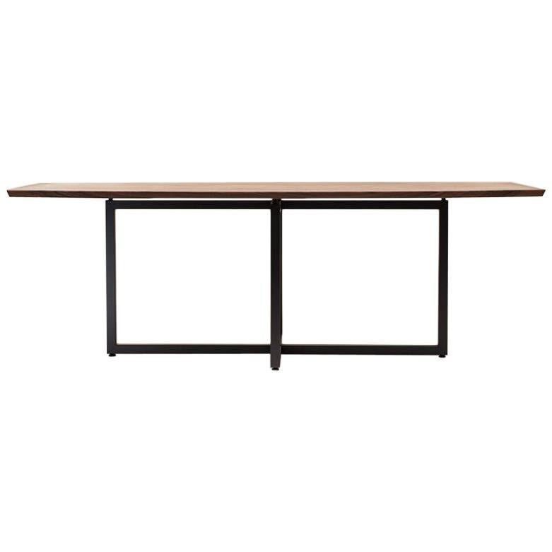 Peter Ghyczy Table Pivot Liam ‘T48�’ Ristretto / Walnut Nature