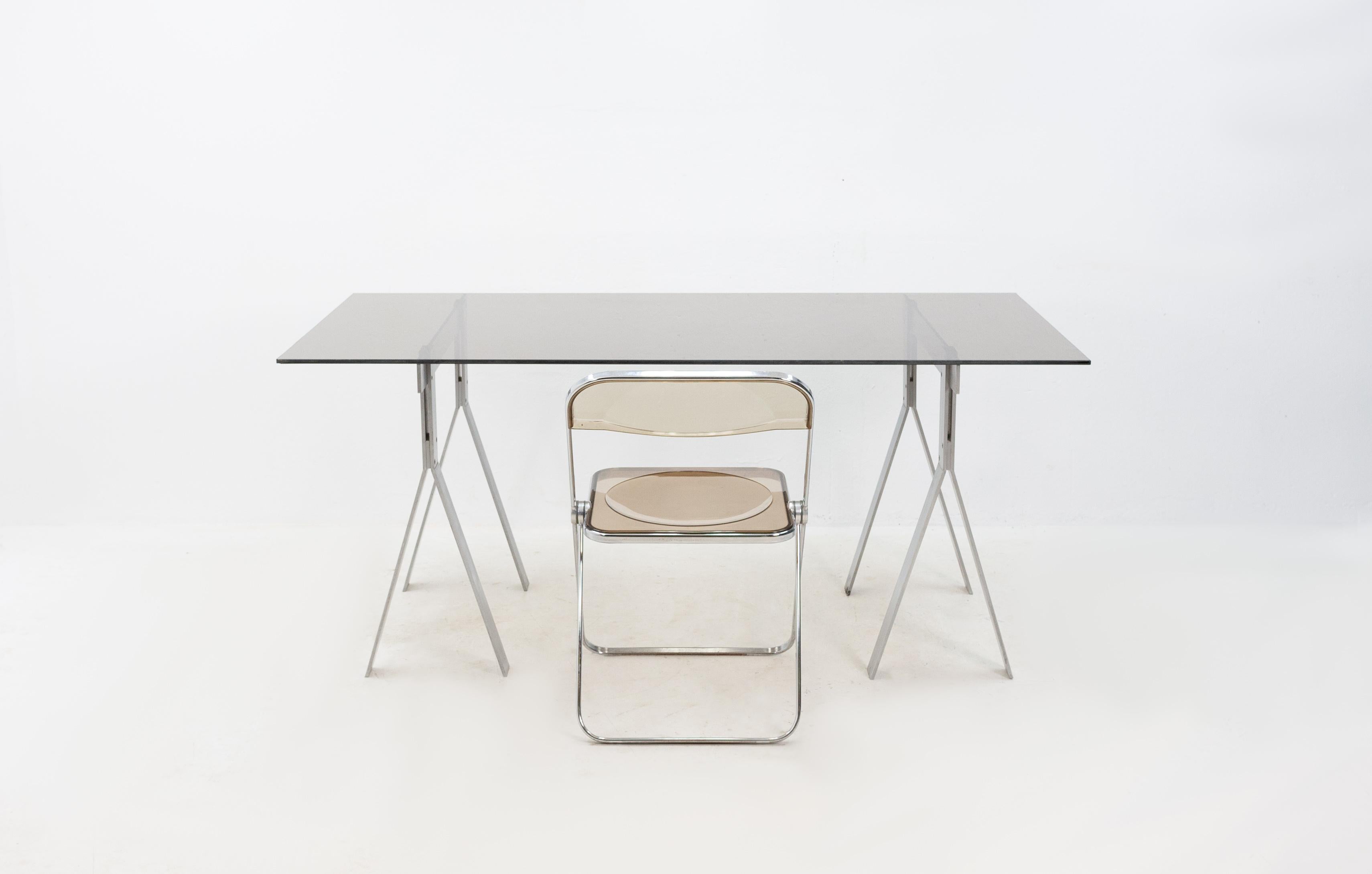 Peter Ghyczy Style Trestles Writing Table 2