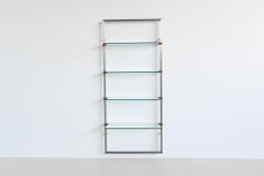 Peter Ghyczy wall unit glass and brass The Netherlands 1980