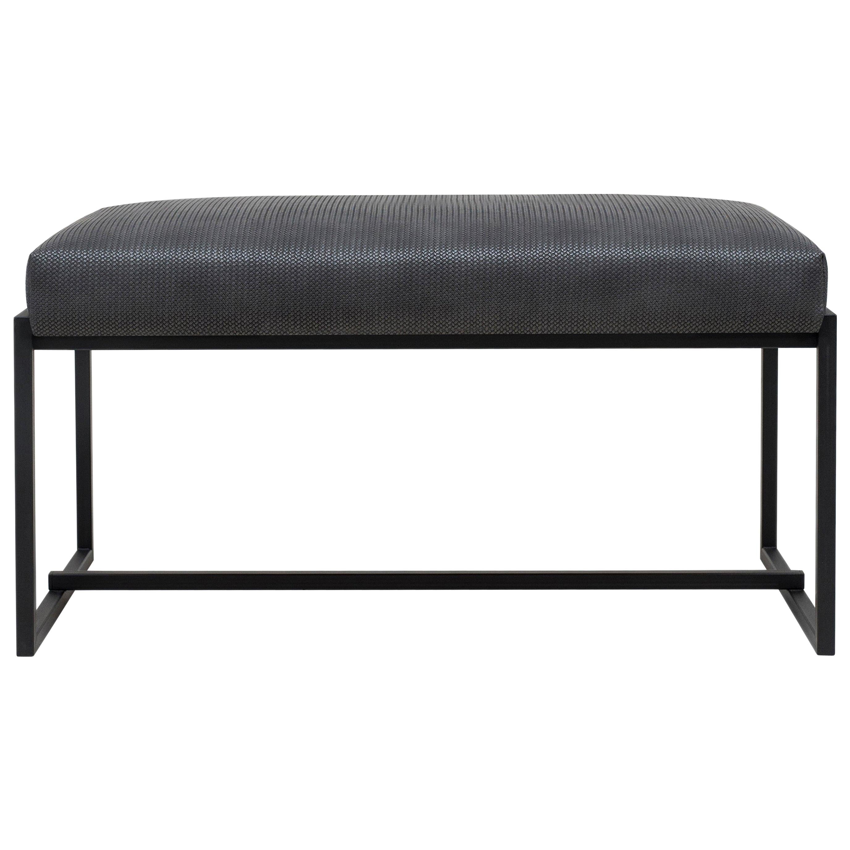 Peter Ghyczy Bench Urban Grace 'GB03' Charcoal / Texturized Dark Fabric