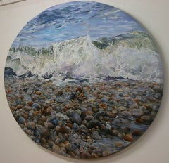 Peinture - Huile sur toile - PEBBLE BEACH