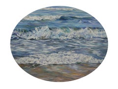 SEA SHELLS ON THE SEA SHORE, Painting, Oil on Canvas