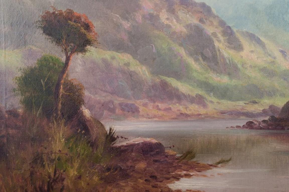 Peter Graham (1836-1921).  Öl auf Leinwand. Schottische Highlands. 1880er-Jahre im Zustand „Hervorragend“ im Angebot in København, Copenhagen