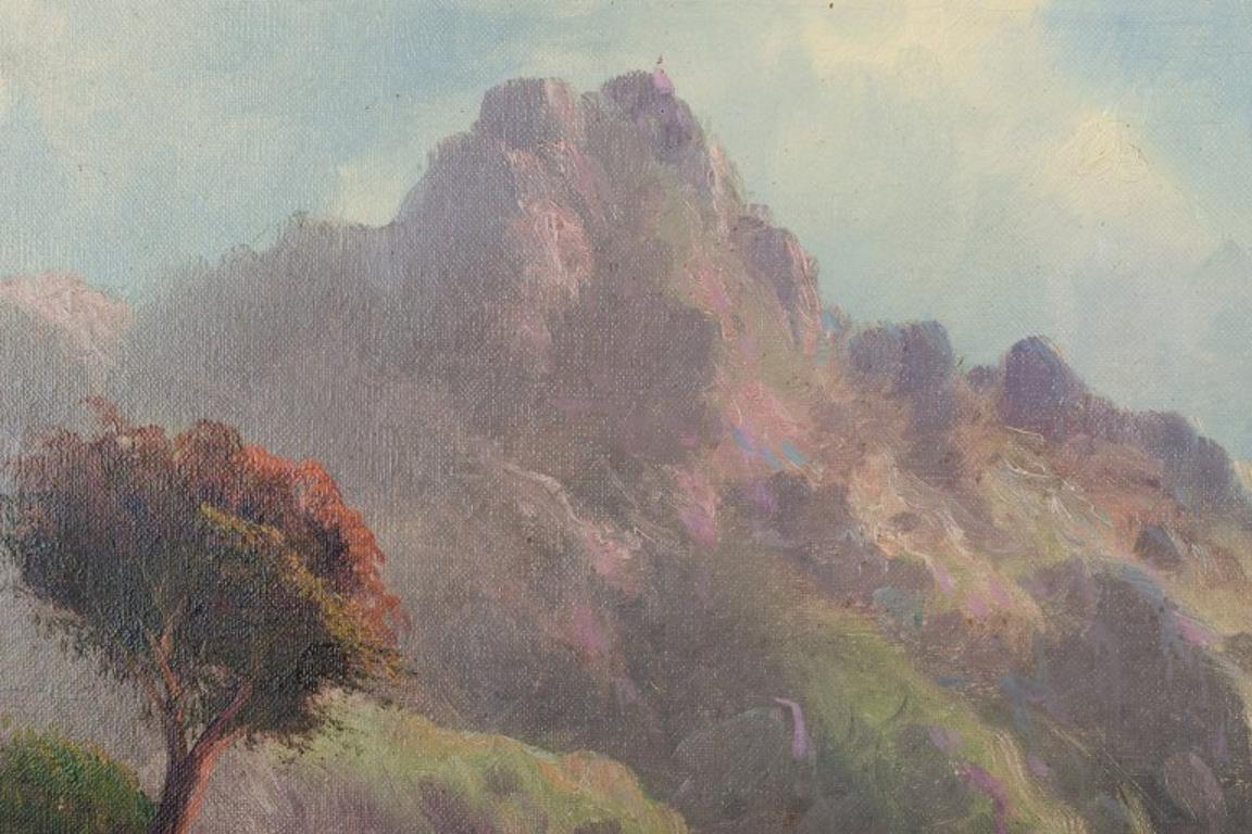 Peter Graham (1836-1921).  Öl auf Leinwand. Schottische Highlands. 1880er-Jahre im Angebot 2