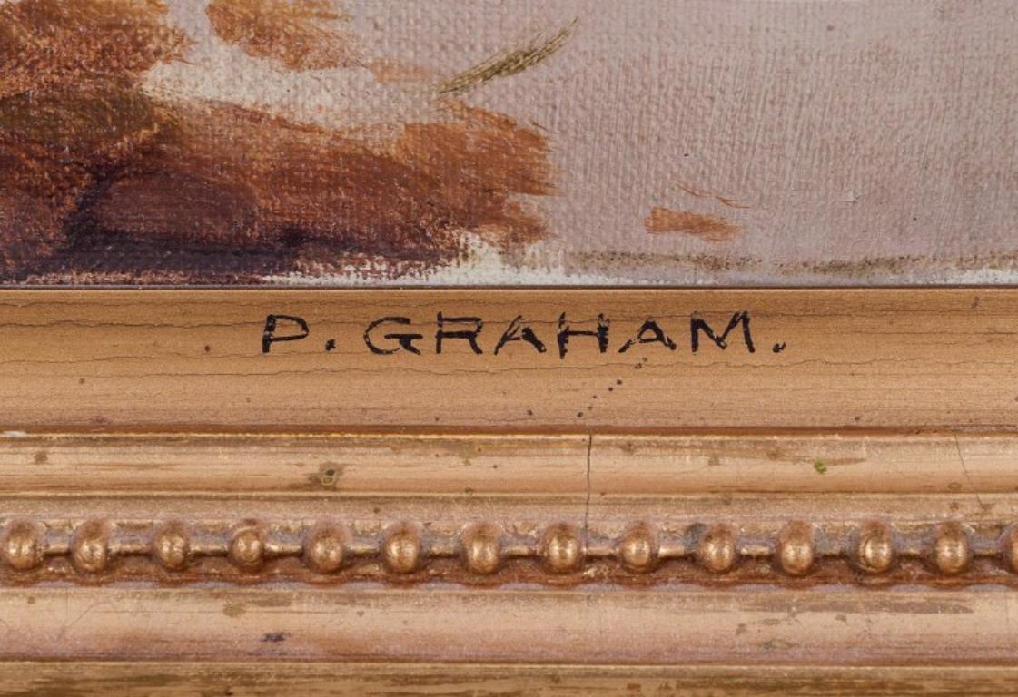 Peter Graham (1836-1921).  Öl auf Leinwand. Schottische Highlands. 1880er-Jahre im Angebot 3