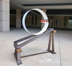 ChiCaGO, Abstract Sculpture from Steel and Wood, 2021