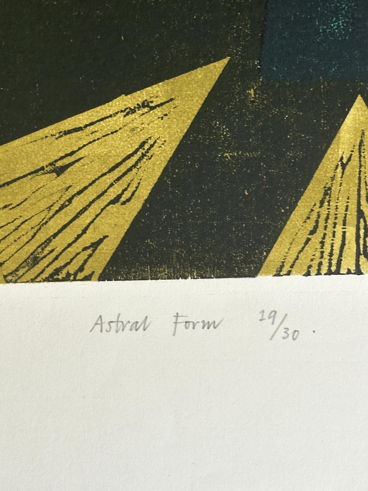 Peter Green Astral Form 1969 Signed Limited Edition Woodcut For Sale 4