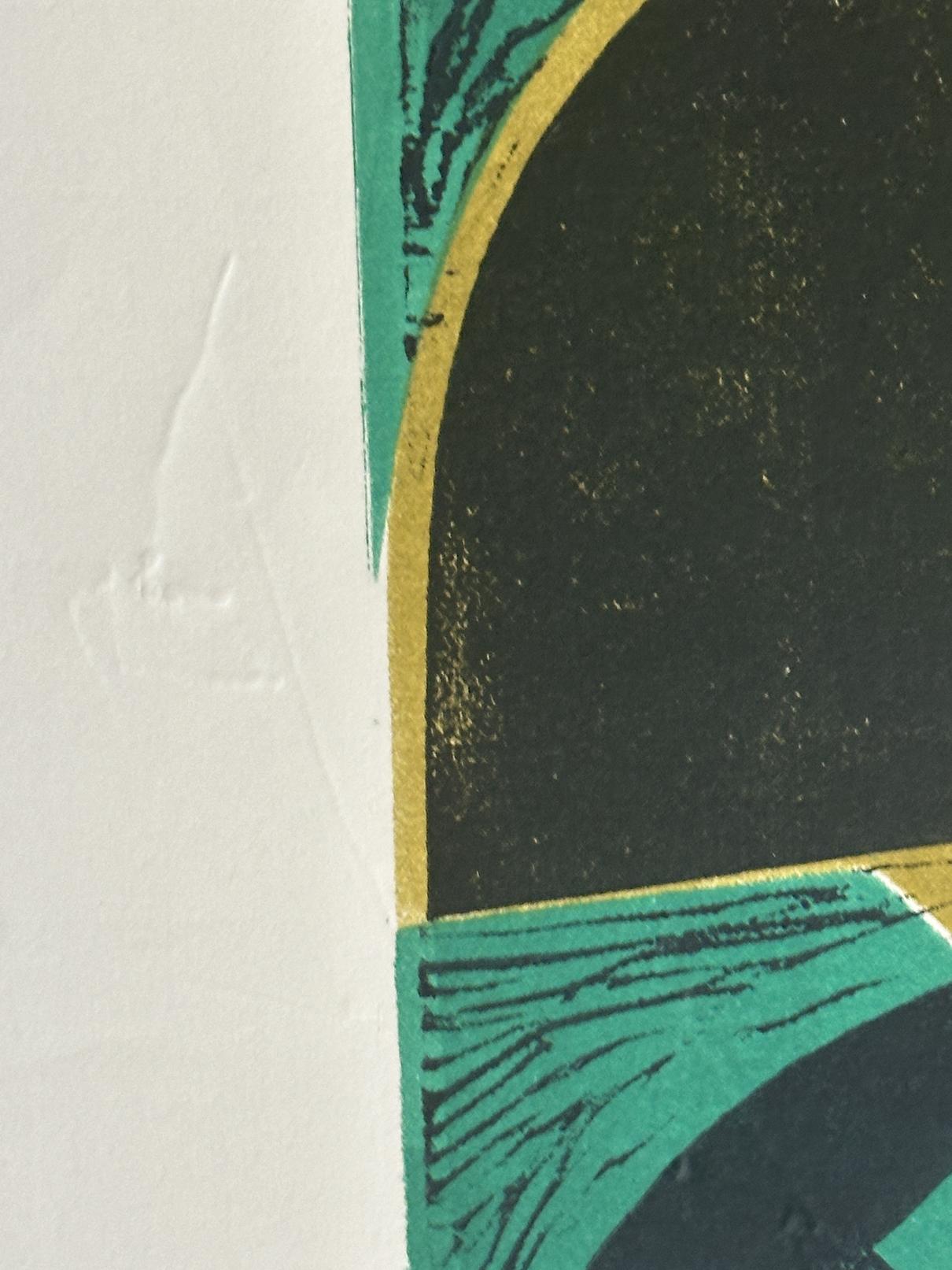 Peter Green Astral Form 1969 Signed Limited Edition Woodcut For Sale 5