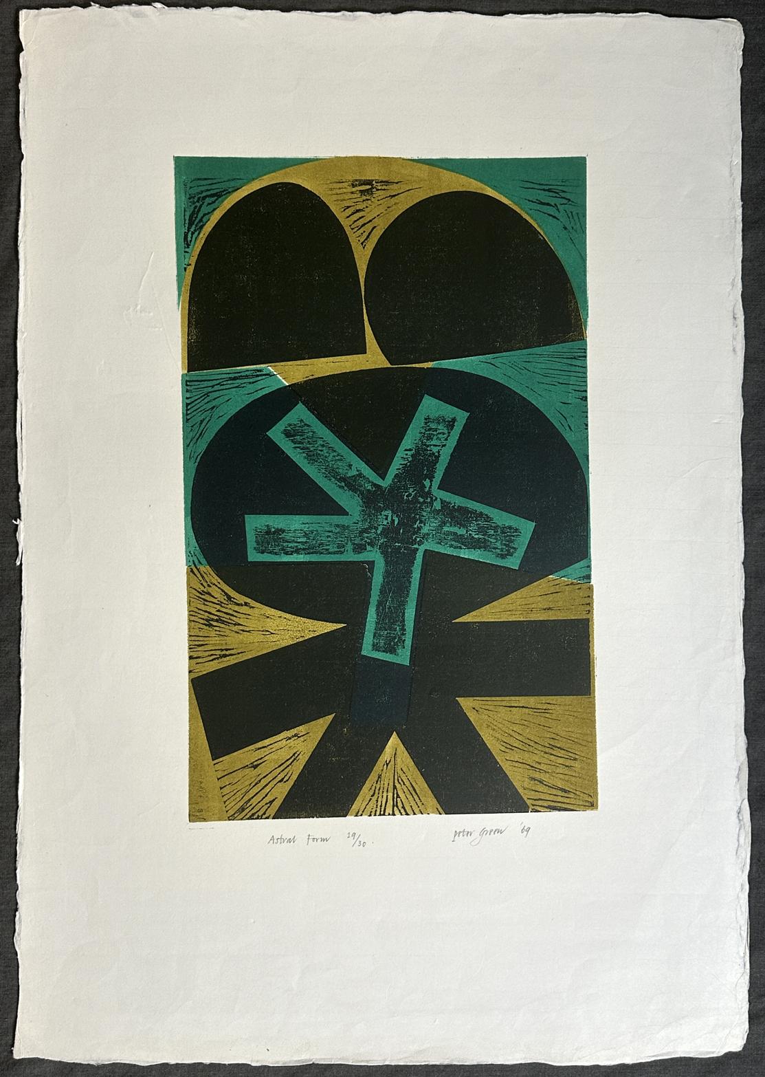 Peter Green Astral Form 1969 Signed Limited Edition Woodcut For Sale 8