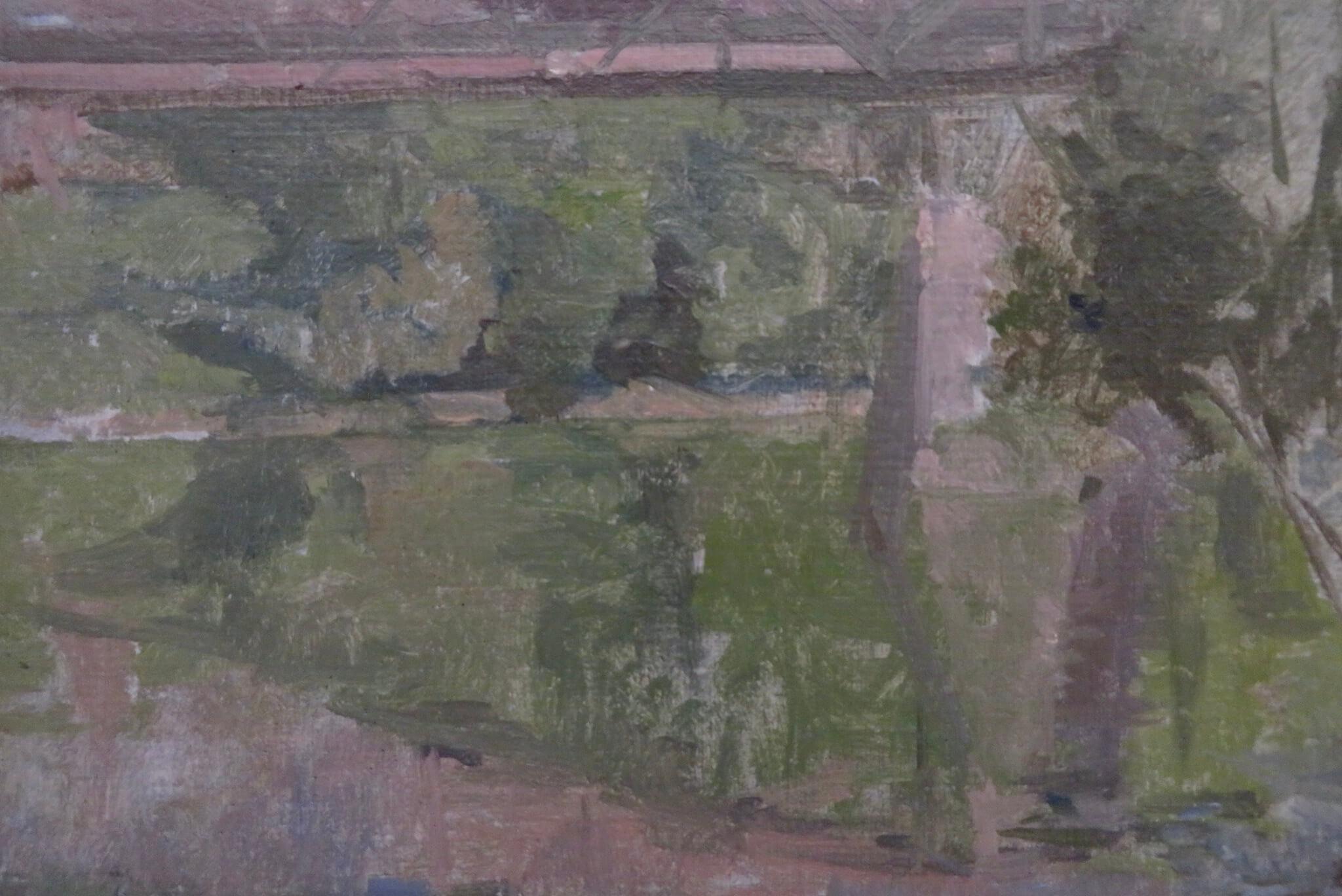 Peter Greenham RA (1909-1992) Pittura ad olio post impressionista britannica FRANCIA 1