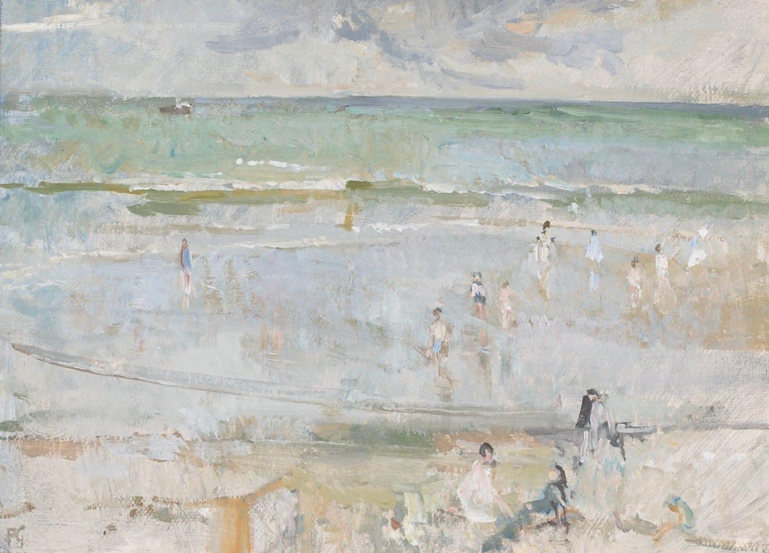 Mundesley Beach, Norfolk, dipinto a olio su tavola di Peter Greenham 1909-1992

Informazioni aggiuntive:
Mezzo: Olio su tavola
19.1 x 26.7 cm
7 1/2 x 10 1/2 in
Iniziato

Provenienza
Jonleigh Gallery

Peter Greenham è stato un illustre pittore