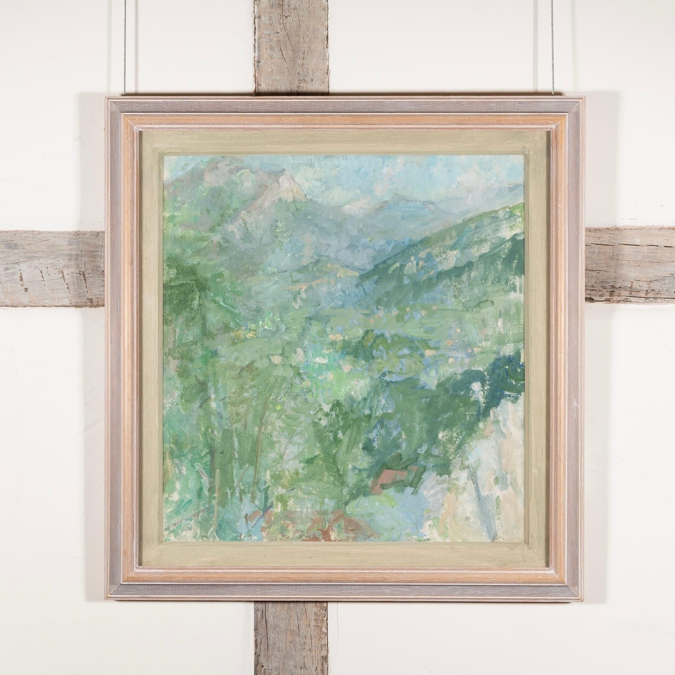 Saboya (Los Alpes), Pintura al óleo sobre tabla de Peter Greenham en venta 1