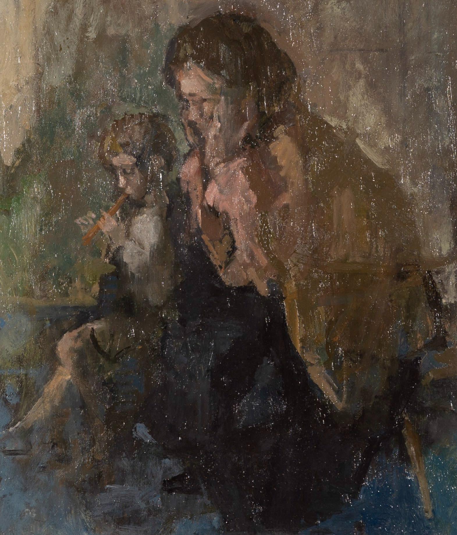 Due bambini, Olio su tela di Peter Greenham 1909-1992

Informazioni aggiuntive:
Medio: Olio su cartone telato
34,5 x 30 cm
13 5/8 x 11 3/4 pollici
Firmato con le iniziali

Peter Greenham è stato un illustre pittore figurativo di ritratti, paesaggi e