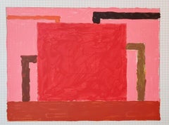 Peter Halley, Core, 1991, Lithograph, Framed