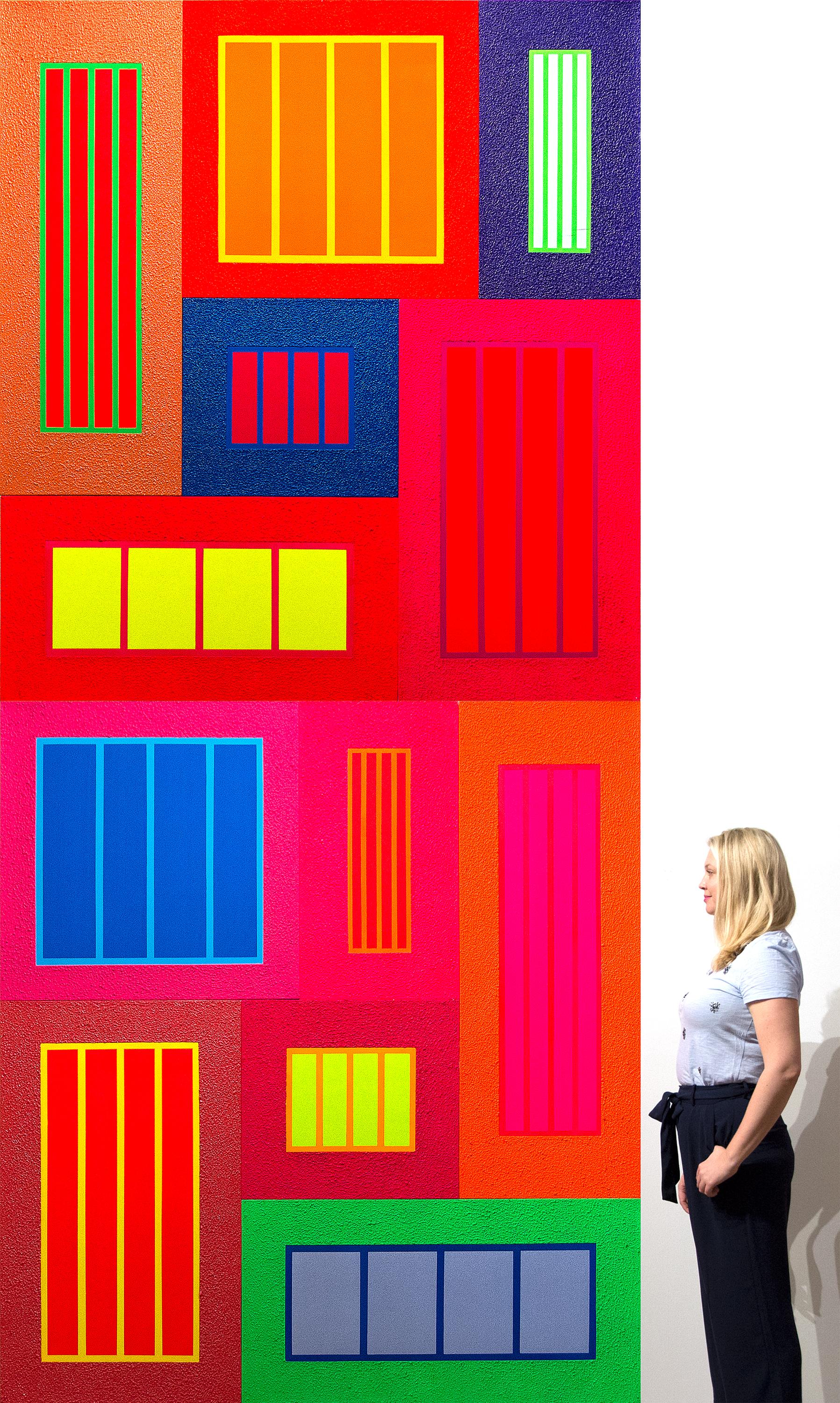 A painting by Peter Halley. 