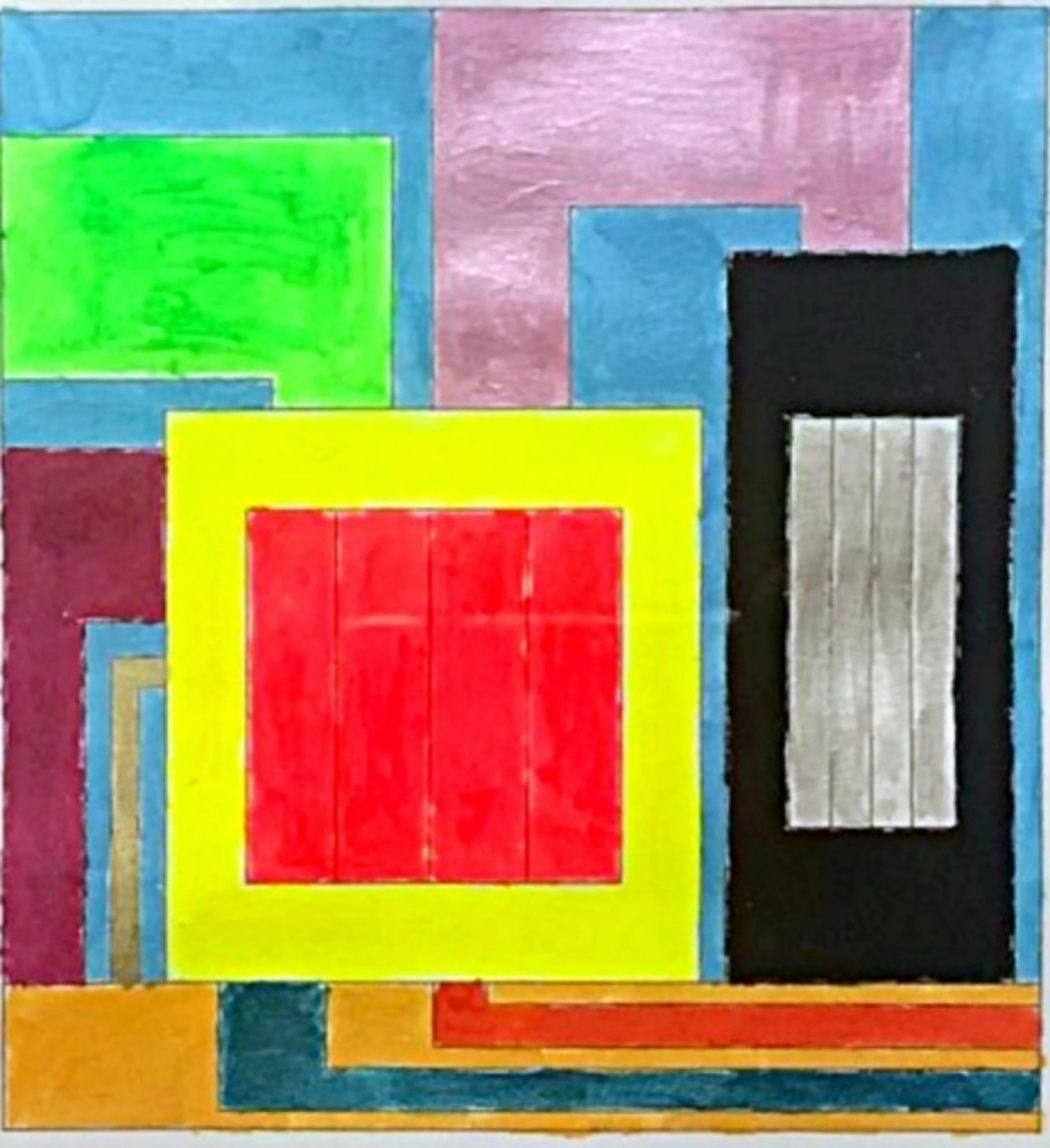 Untitled (2/17/97.3) - Painting by Peter Halley