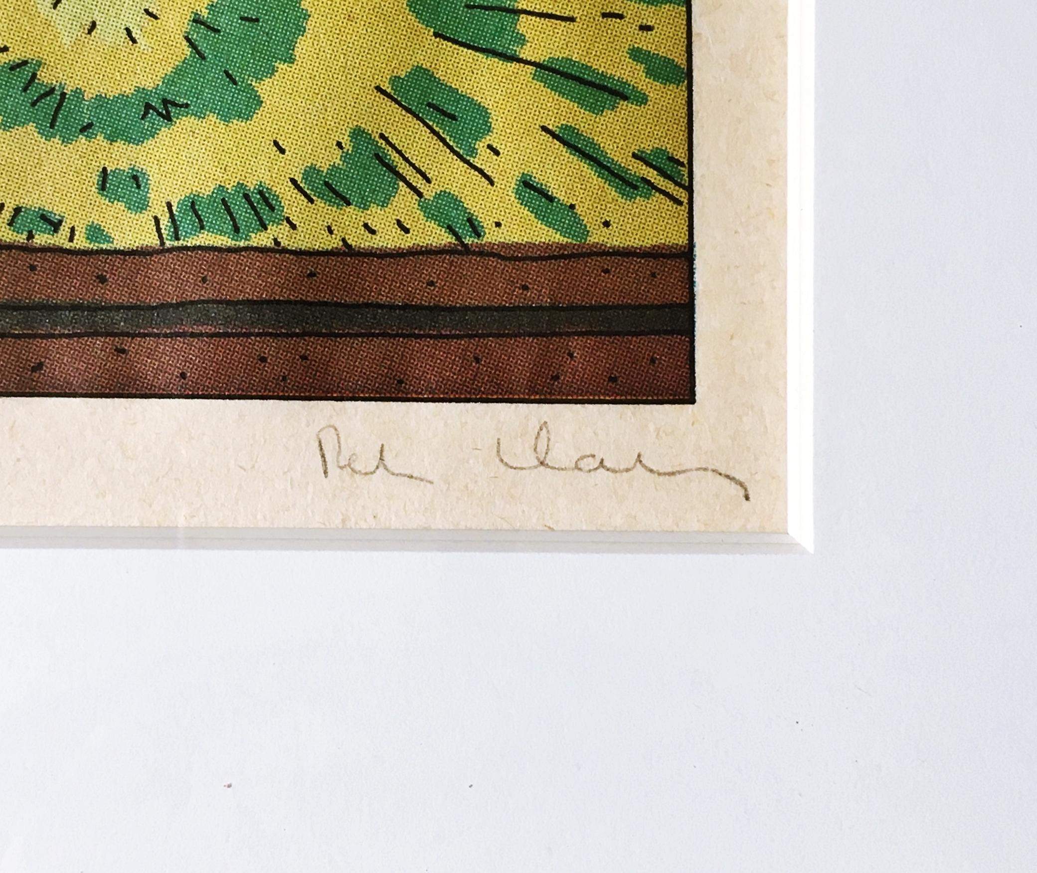 Cell with Explosions I, Line Engraving on Japanese Kozo paper, signed/N, Framed For Sale 5