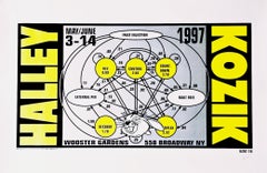 Halley/Kozik, Print, Hand signed by both Peter Halley and Frank Kozik 75/100