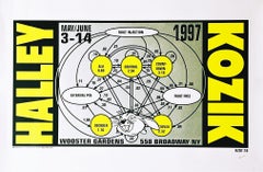 Halley/Kozik, Print, Hand signed by both Peter Halley and Frank Kozik 75/100