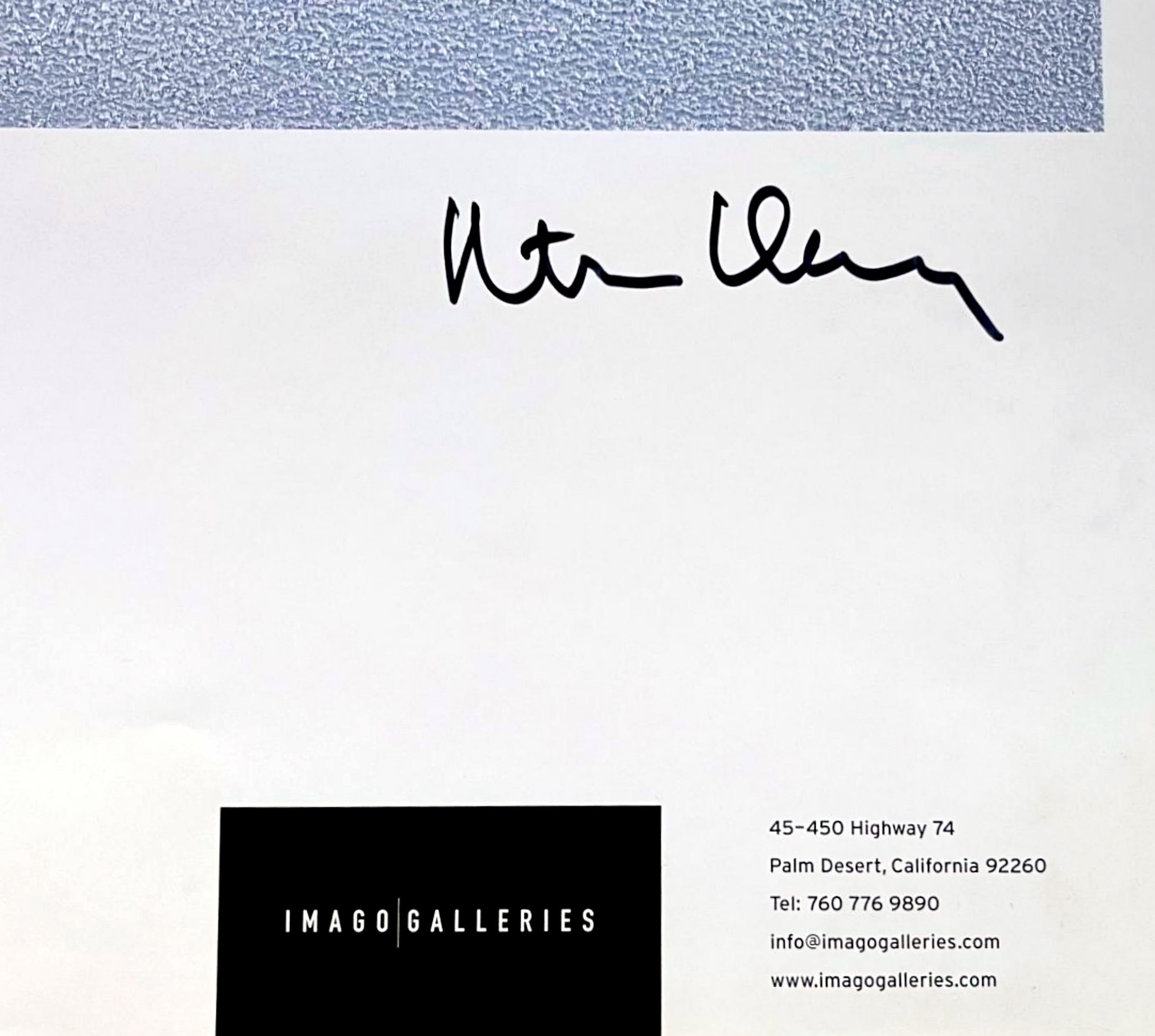 Imago Galleries Ausstellungsplakat, Palm Desert, CA (Handsigniert von Peter Halley) im Angebot 1