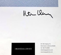 Imago Galleries exhibition poster, Palm Desert, CA (Hand Signed by Peter Halley)