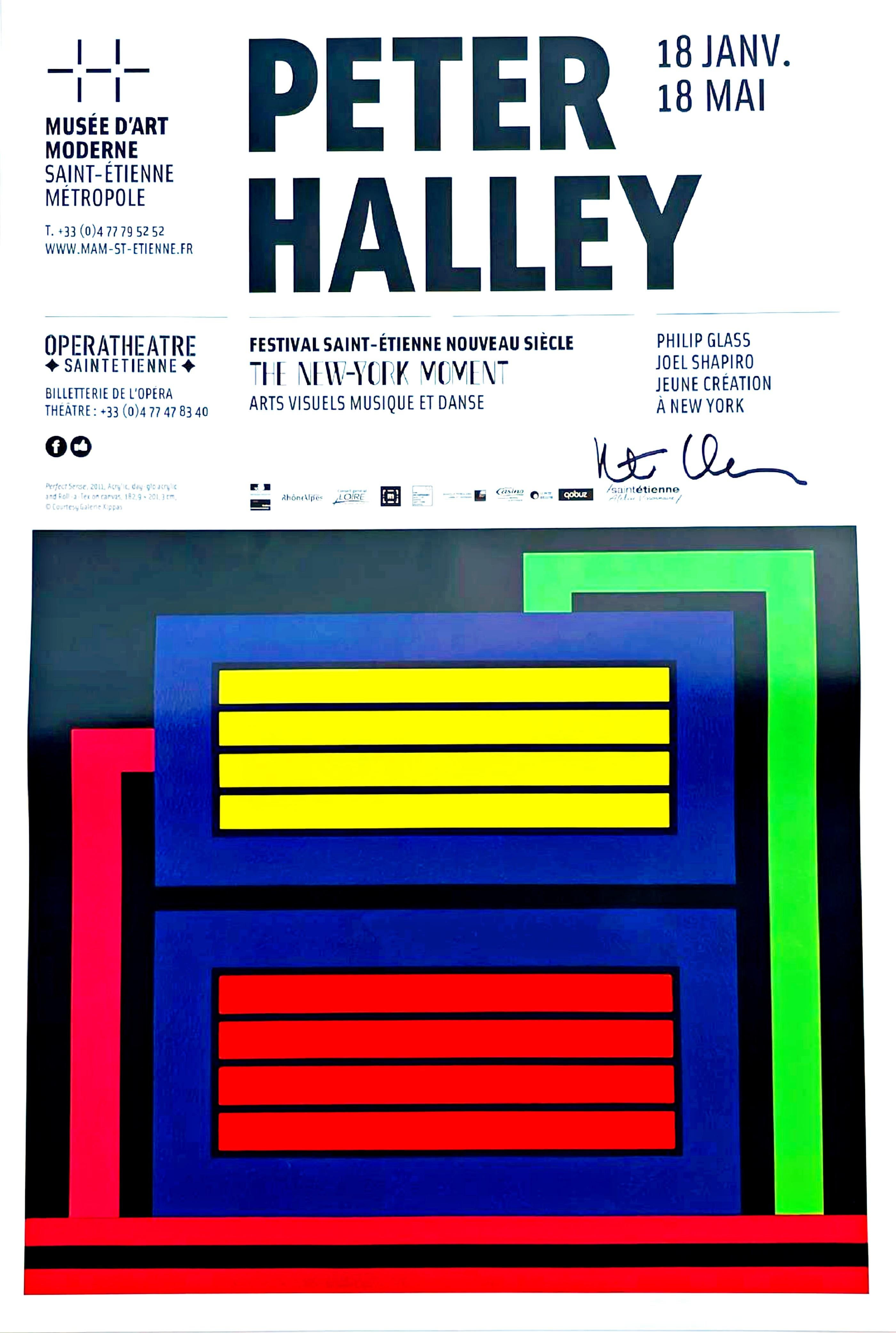 Peter Halley Abstract Print - Musée d'art moderne et contemporain - Saint-Étienne Métropole, France (Signed)