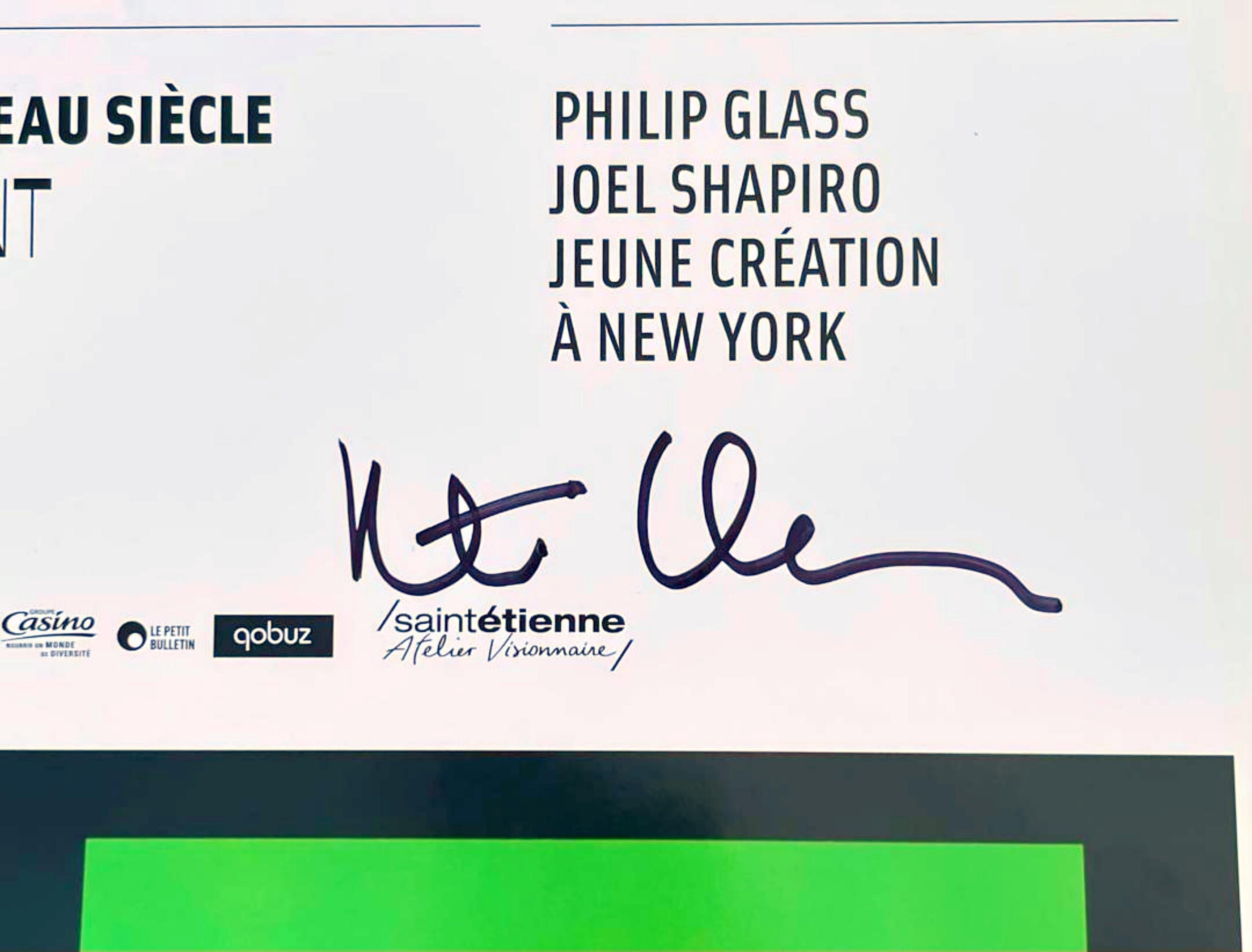 Musée d'art moderne et contemporain Saint-Étienne Métropole, Hand Signed poster - Print by Peter Halley