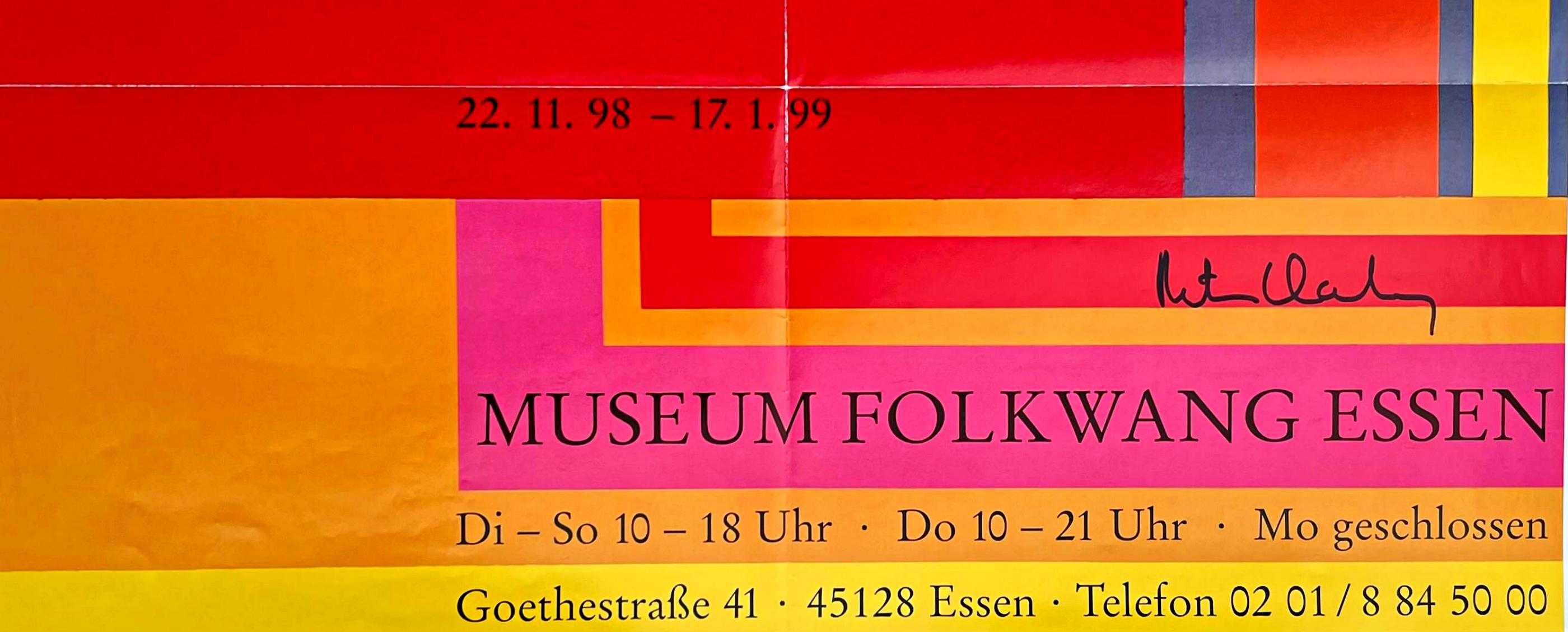 Museum of Folkwang, Essen, Germany (Hand Signed by Peter Halley)  For Sale 2