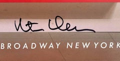 Peter Halley bei Sonnabend Gallery poster, New York (Handsigniert von Peter Halley)