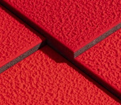 Red, Nine Times Print, Fluorescent Acrylic on Aluminium, Signed, 2023