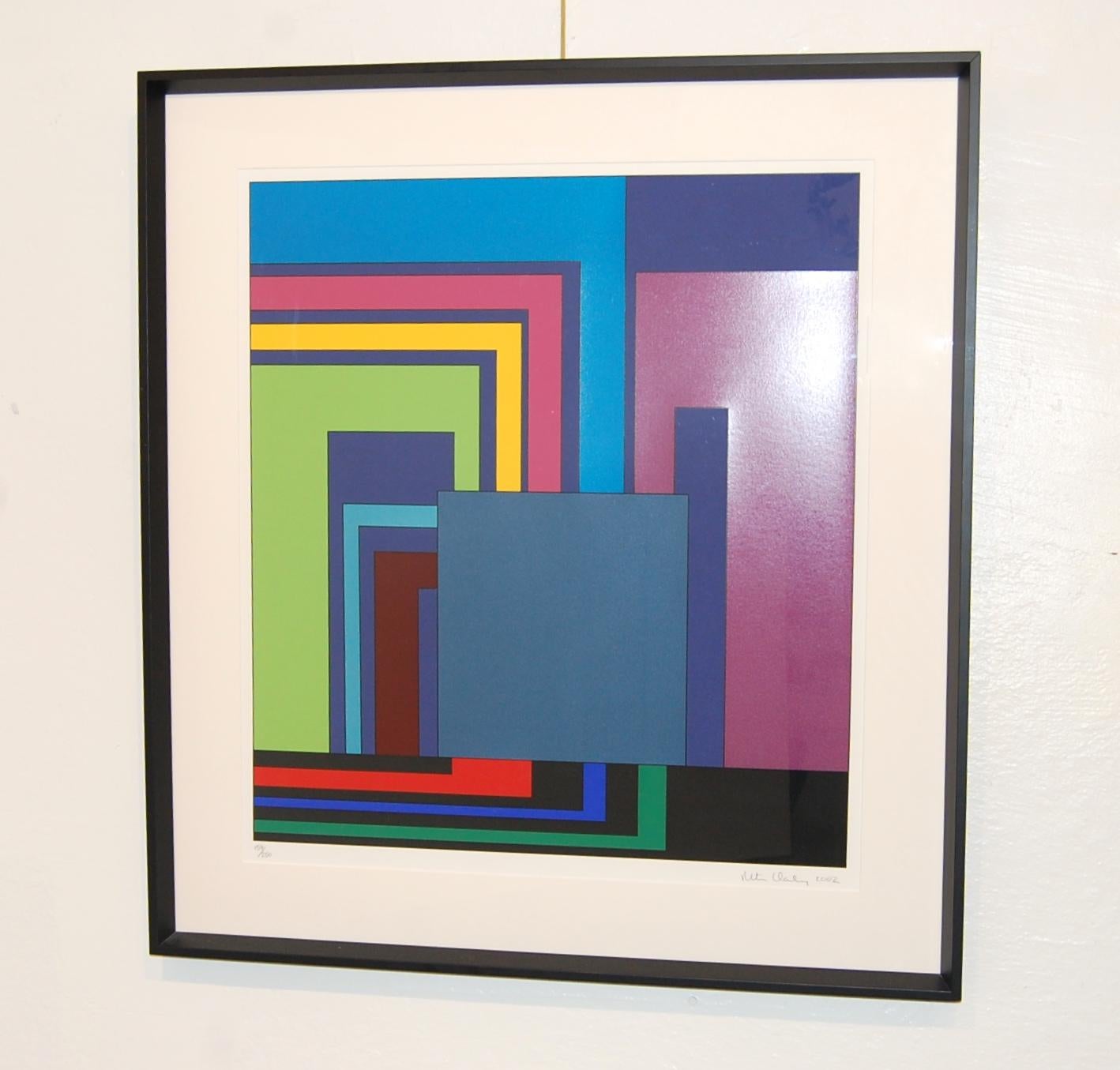 The Deep End Geometric Abstract - Print by Peter Halley