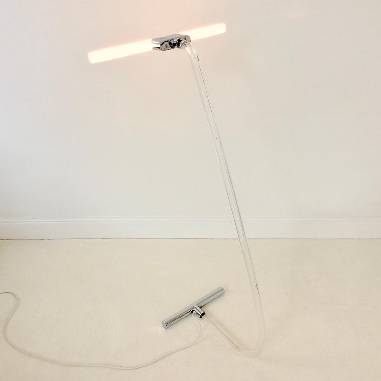 Mid-Century Modern Peter Hamburger Crylicord Floor Lamp for Knoll, circa 1970 For Sale