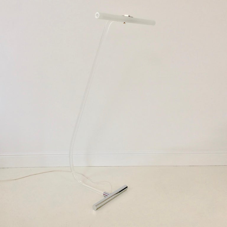 American Peter Hamburger Crylicord Floor Lamp for Knoll, circa 1970 For Sale