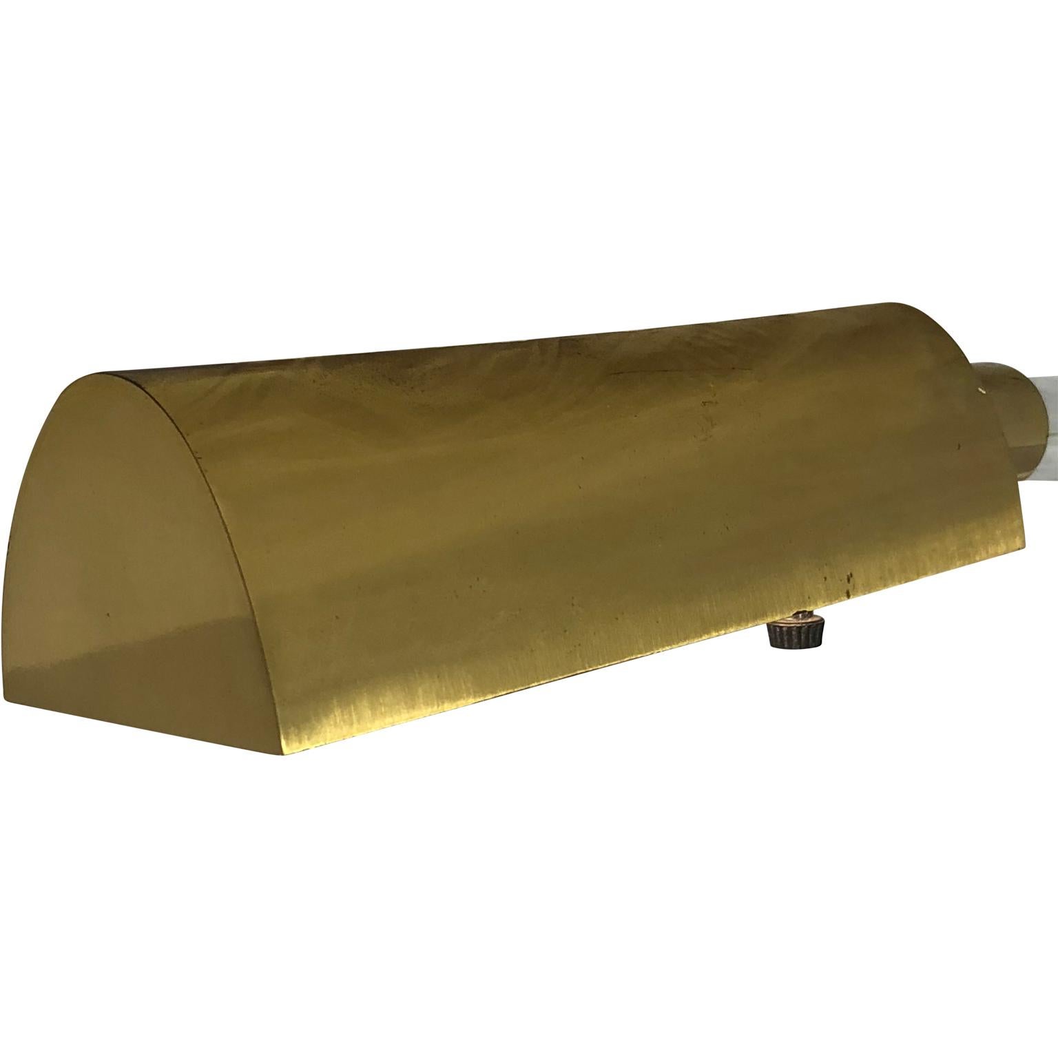 Peter Hamburger Crylicord Floor Lamp In Lucite And Brass 1