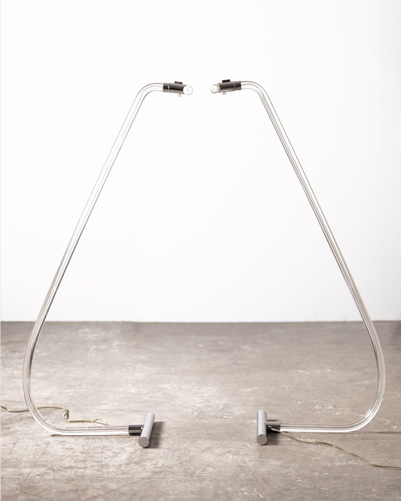 Late 20th Century Peter Hamburger Crylicord Floor Lamps from Estate of the Vice President of Knoll For Sale