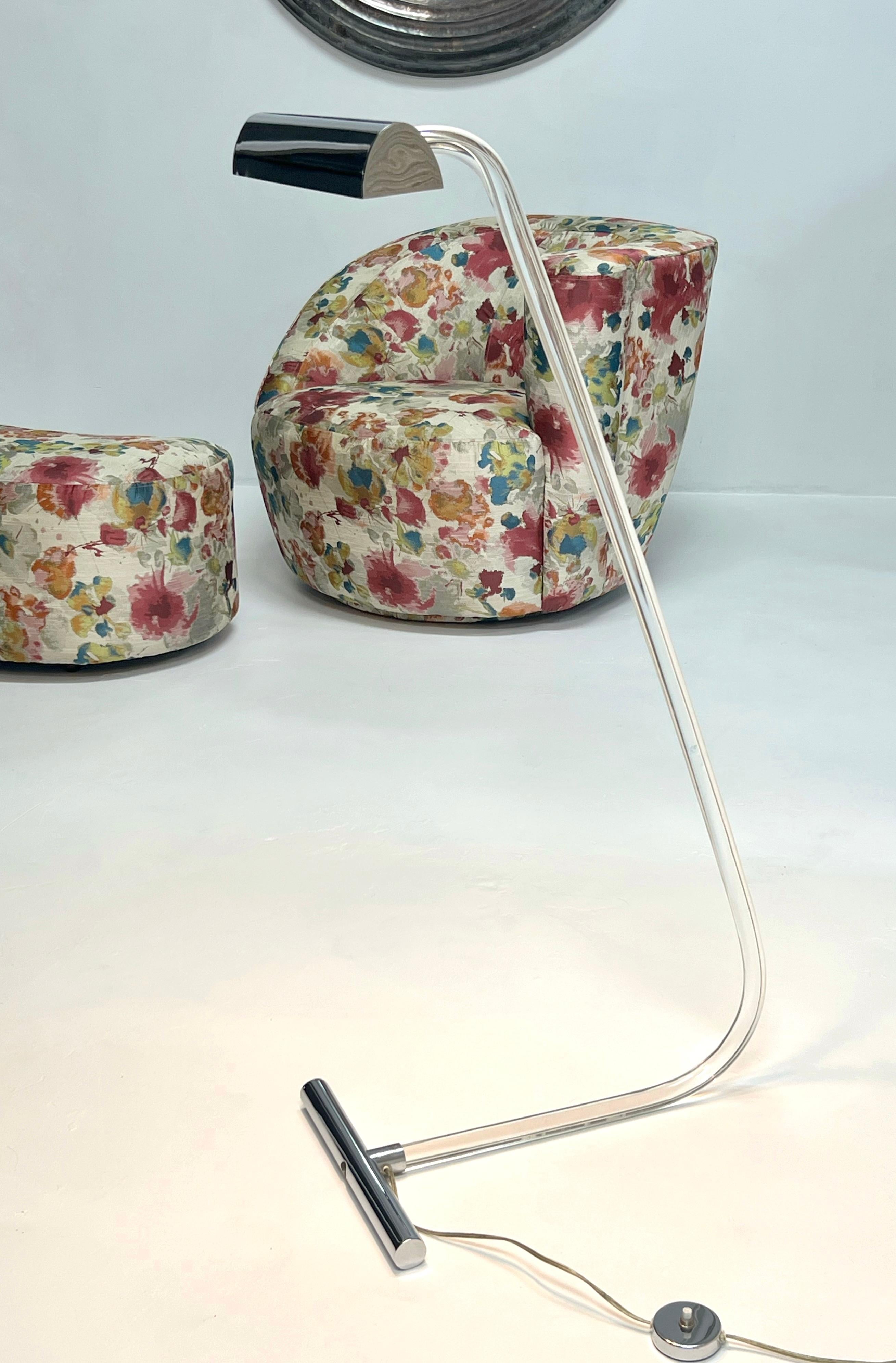 Peter Hamburger Crylicord Lucite Floor Reading Lamp Knoll For Sale 1