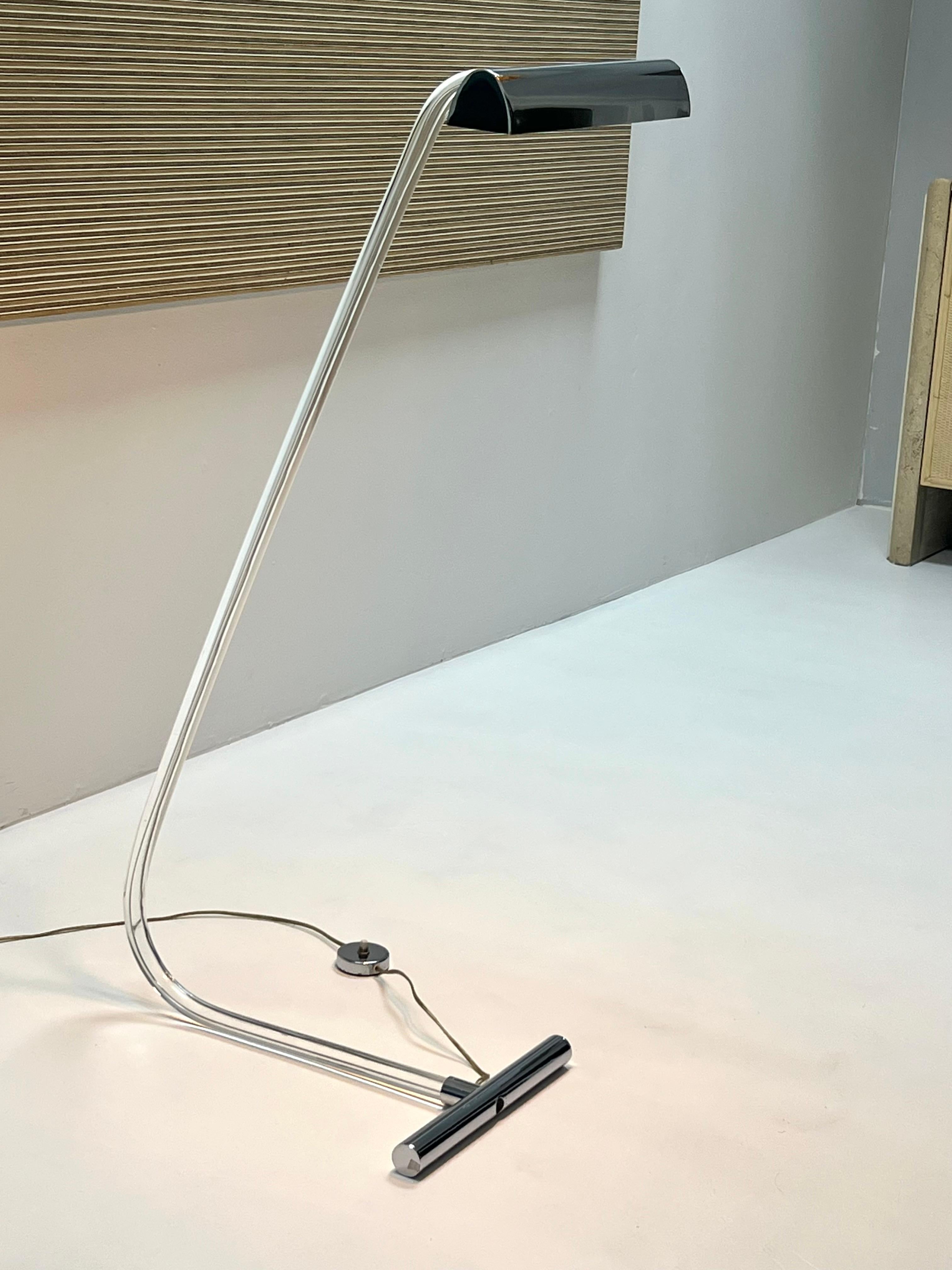 Peter Hamburger Crylicord Lucite Floor Reading Lamp Knoll For Sale 3