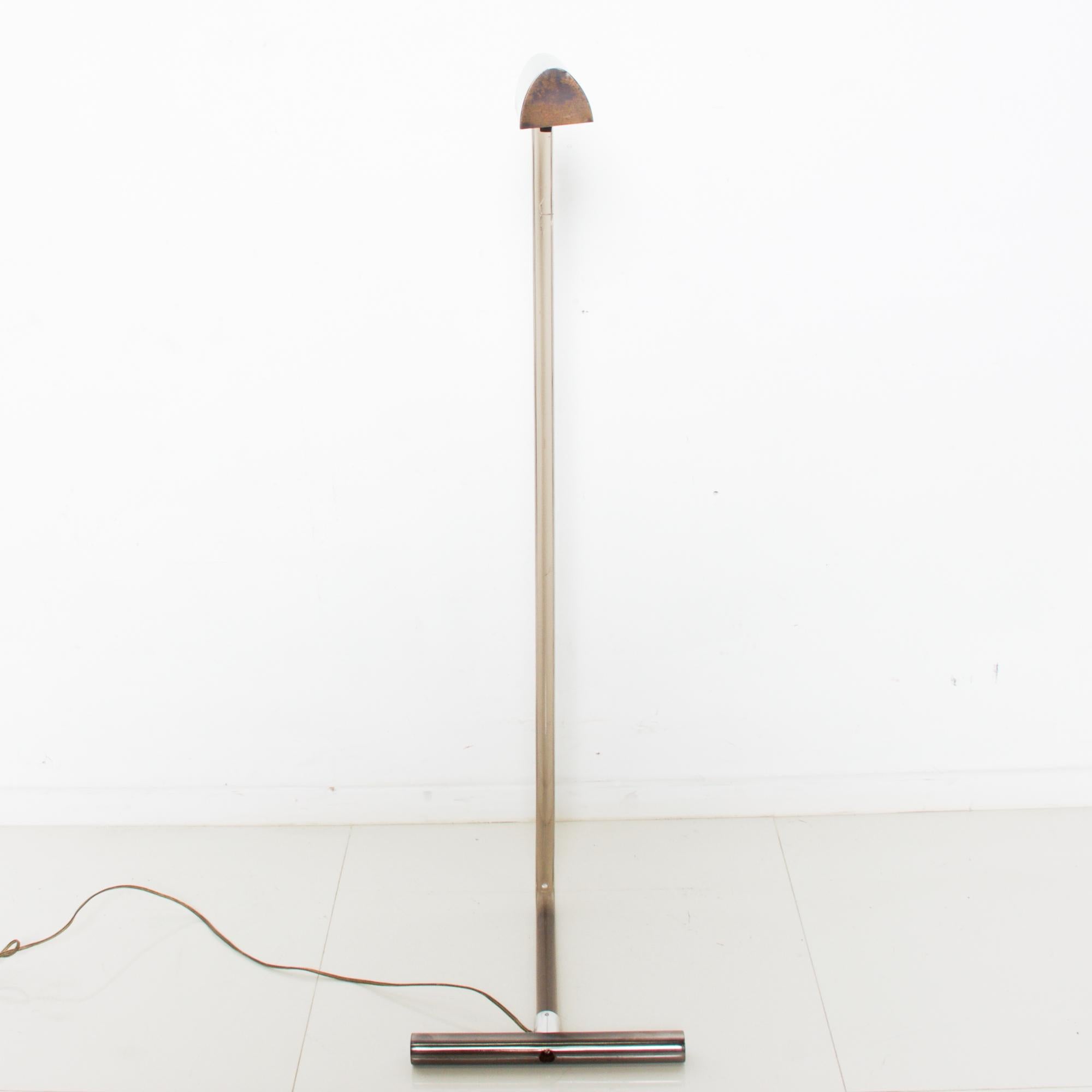 Bronzed Peter Hamburger Crylicord Stylish French Floor Lamp in Lucite for KNOLL 1970s