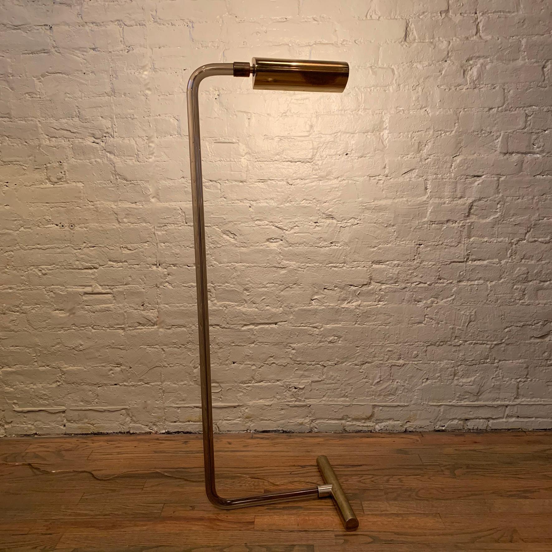 Peter Hamburger for George Kovacs Smoked Lucite Floor Lamp In Good Condition In Brooklyn, NY