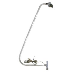 Peter Hamburger for Knoll "Crylicord" Lucite & Chrome Floor Lamp, 1970s