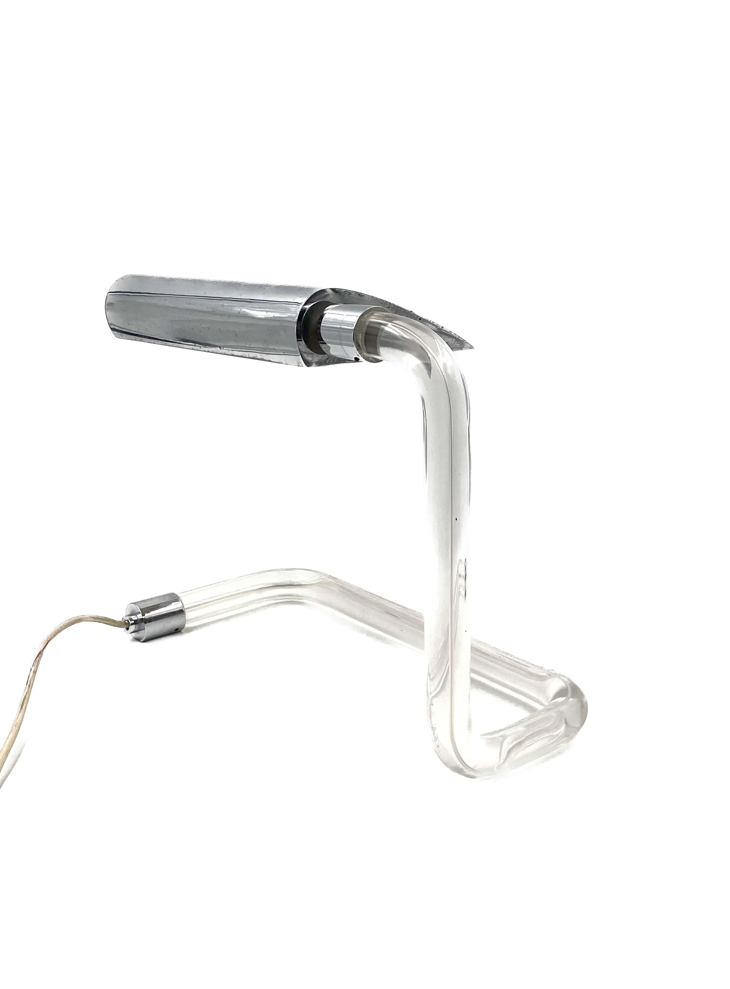 Peter Hamburger, Modernist Crylicord Desk Lamp, Knoll International, 1960s For Sale 4