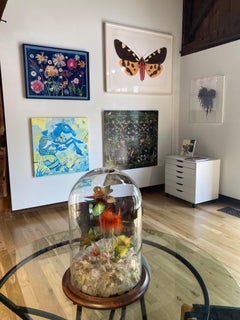 Horsebotic bleu vert Robot futuriste de paysage fantastique, 2016