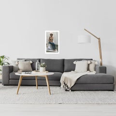 Peter Handel - "Karina On Stool" - giclée print - nude - signed