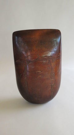 Peter Hayes Raku Rot TOTEM Skulptur