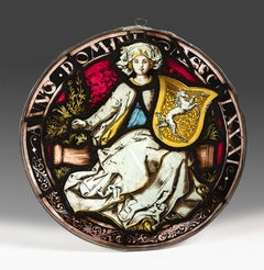 Peter Hemmel de Andlau 1481 and 1495 Coat of Arms Stained-Glass